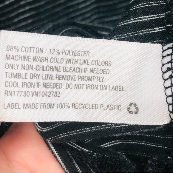 Goodfellow and‎ Co. men’s short sleeve,top black, and white stripe Size XL - Picture 9 of 9